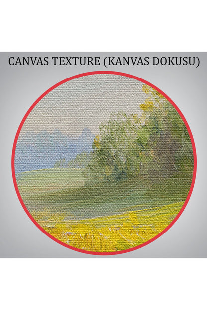 Çiçek Tarlası Yağlıboya Görünümlü Duvar Tablosu-1203