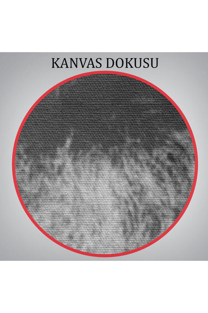 Karl Marx Siyah Beyaz Dekoratif Kanvas Tablo-5964