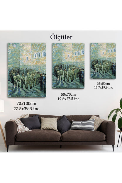 Vincent van Gogh Tutuklular Çemberi Tablosu -6445