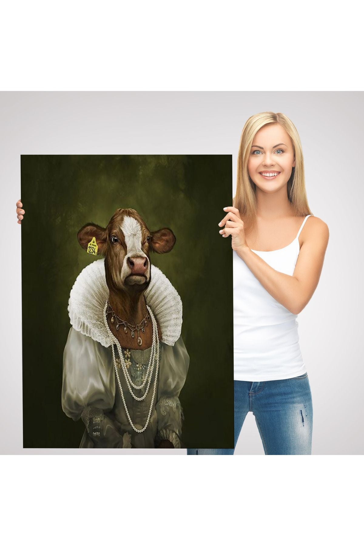 Ortaçağ Soylu Dana Duvar Tablosu-6045