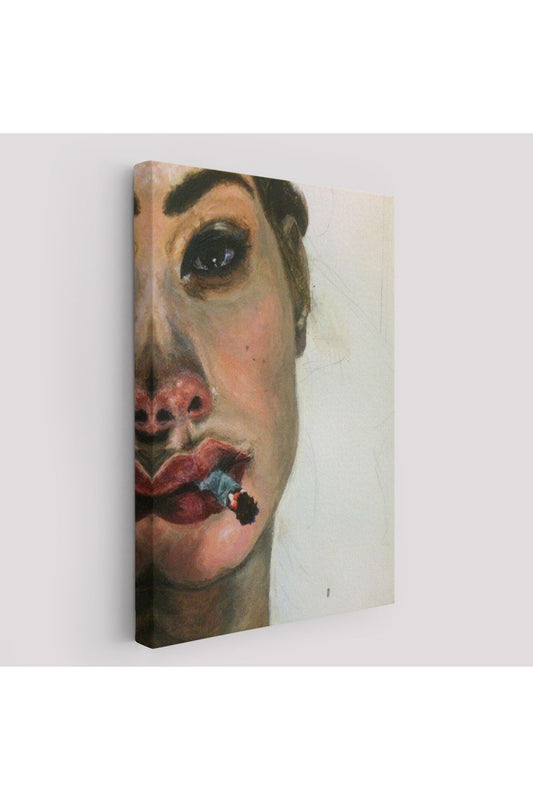 Sigara İçen Bitgin Kadın Tablosu-6019