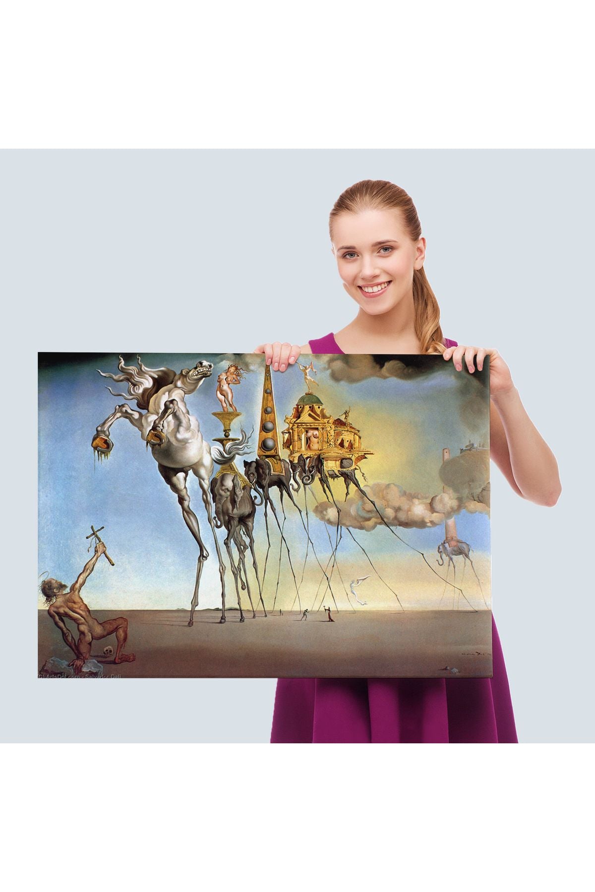 Salvador Dali - The Temptation of St. Anthony Kanvas Tablo-5162