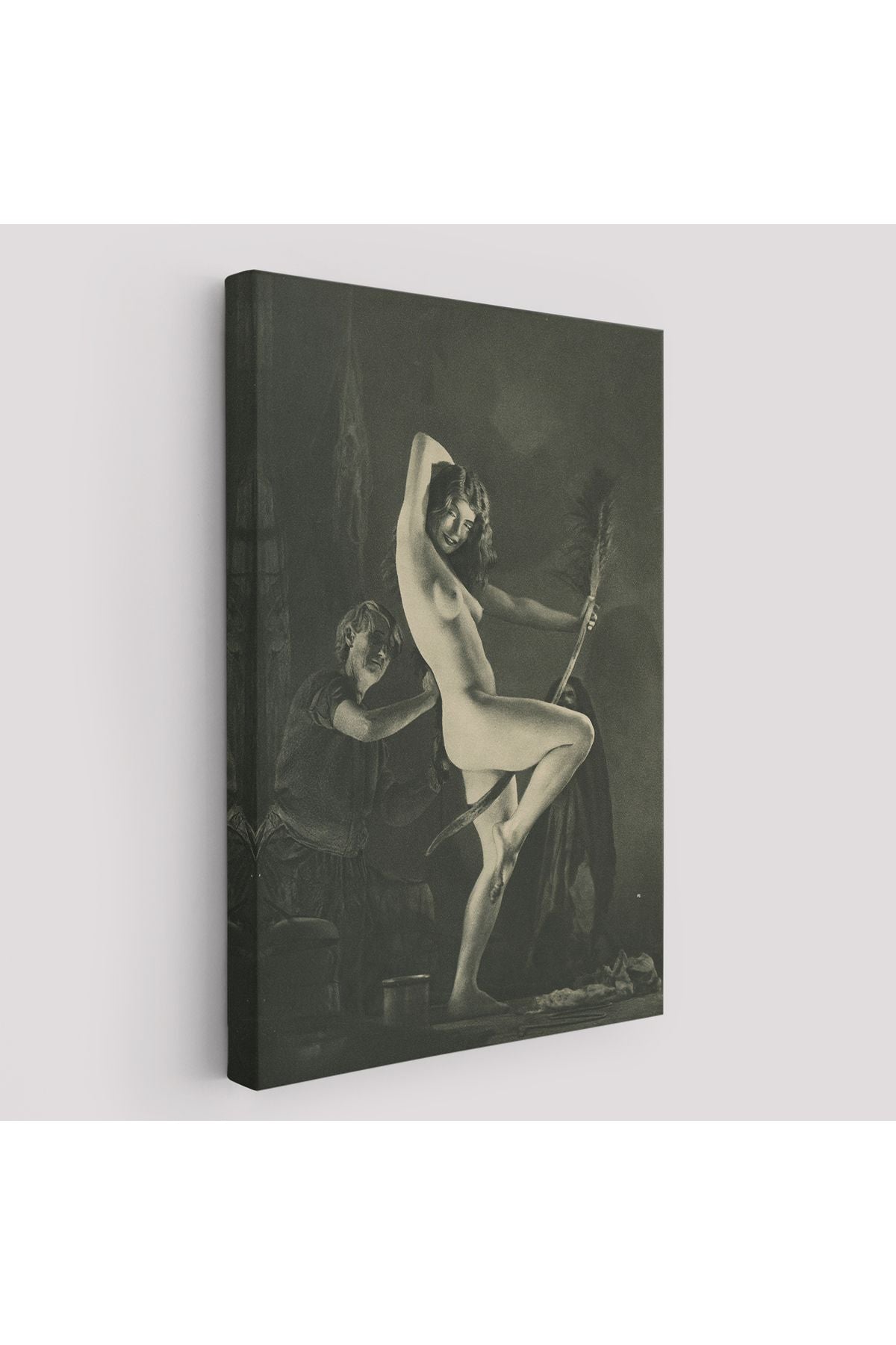 Şabat Gününe Hazırlık, William Mortensen Cadılar Bayramı - années 1930 Kanvas Tablo-5282