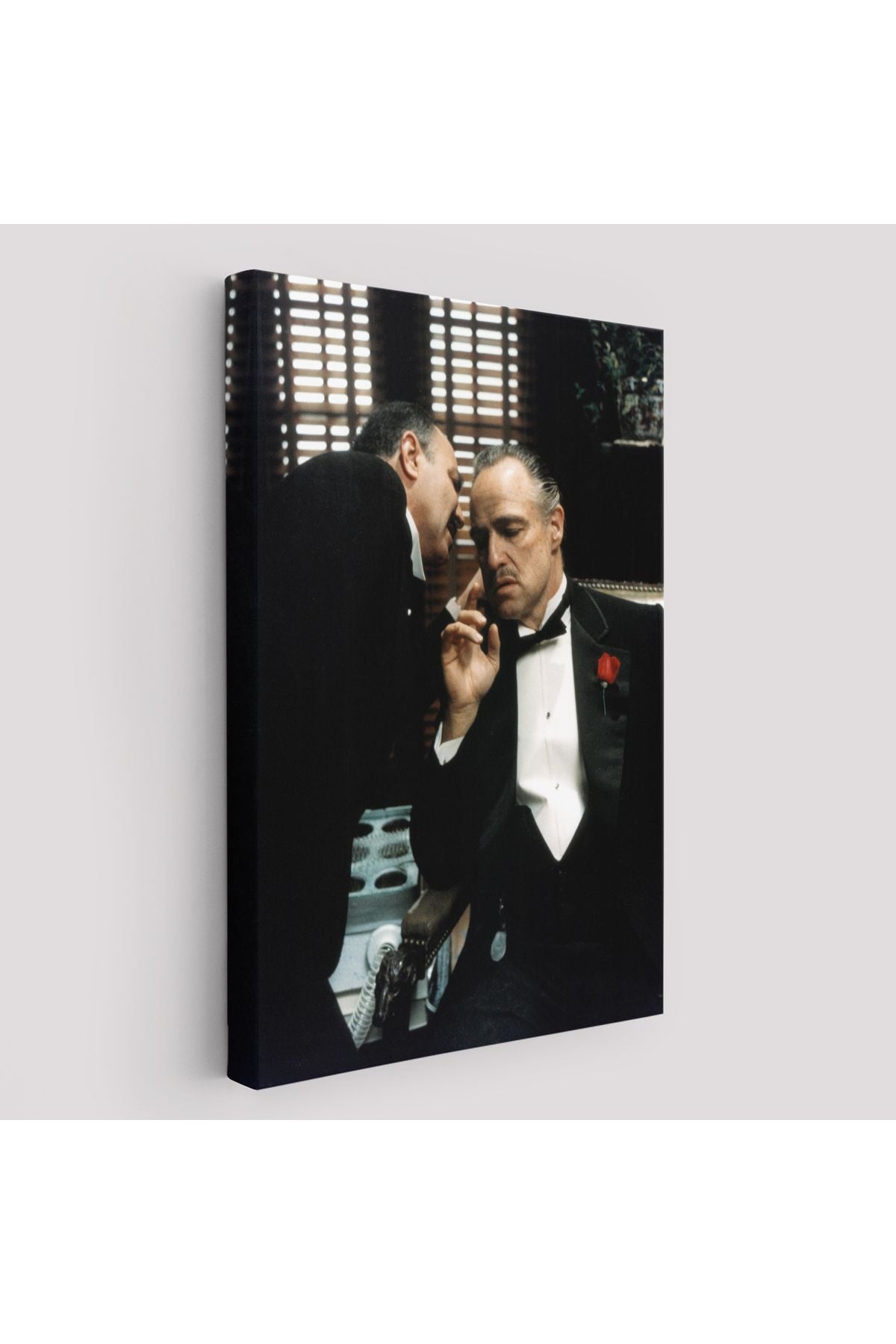 The Godfather Kanvas Tablo, Vito Corleone Film Sahnesi Kanvas Tablo-5279
