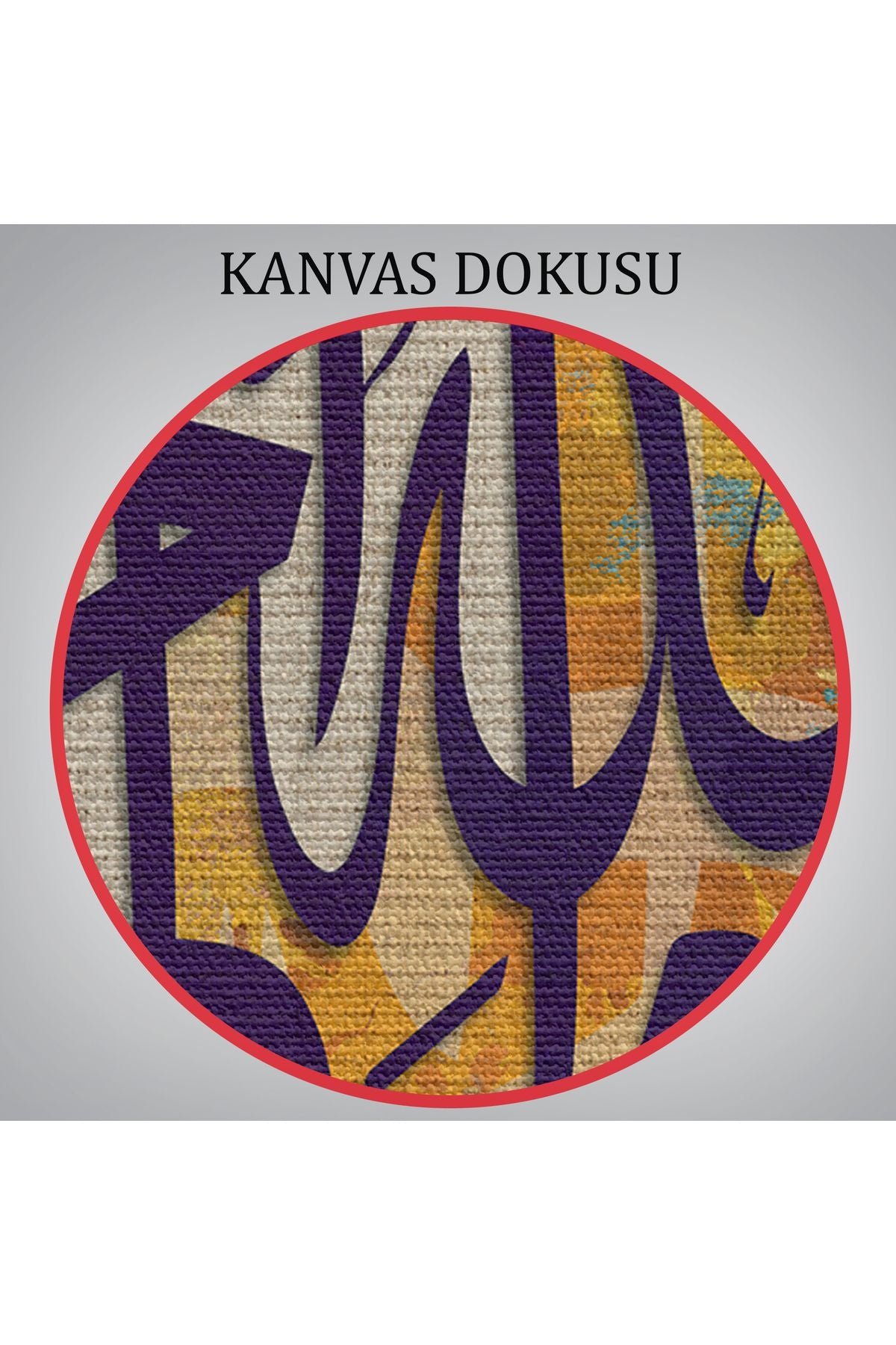 Bismillahirahmanirahim Yazılı Dekoratif Kanvas Tablo-3380