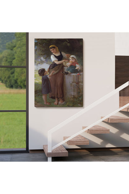 Bende İstiyorum Diyen Çocuk Dekoratif Duvar Tablosu-6238