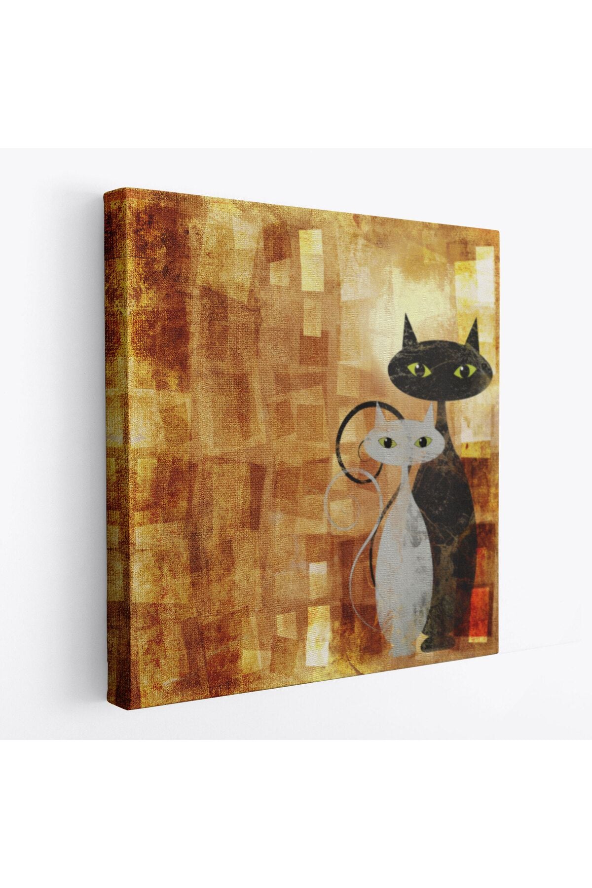 Soyut Kediler Kanvas Tablo-5886