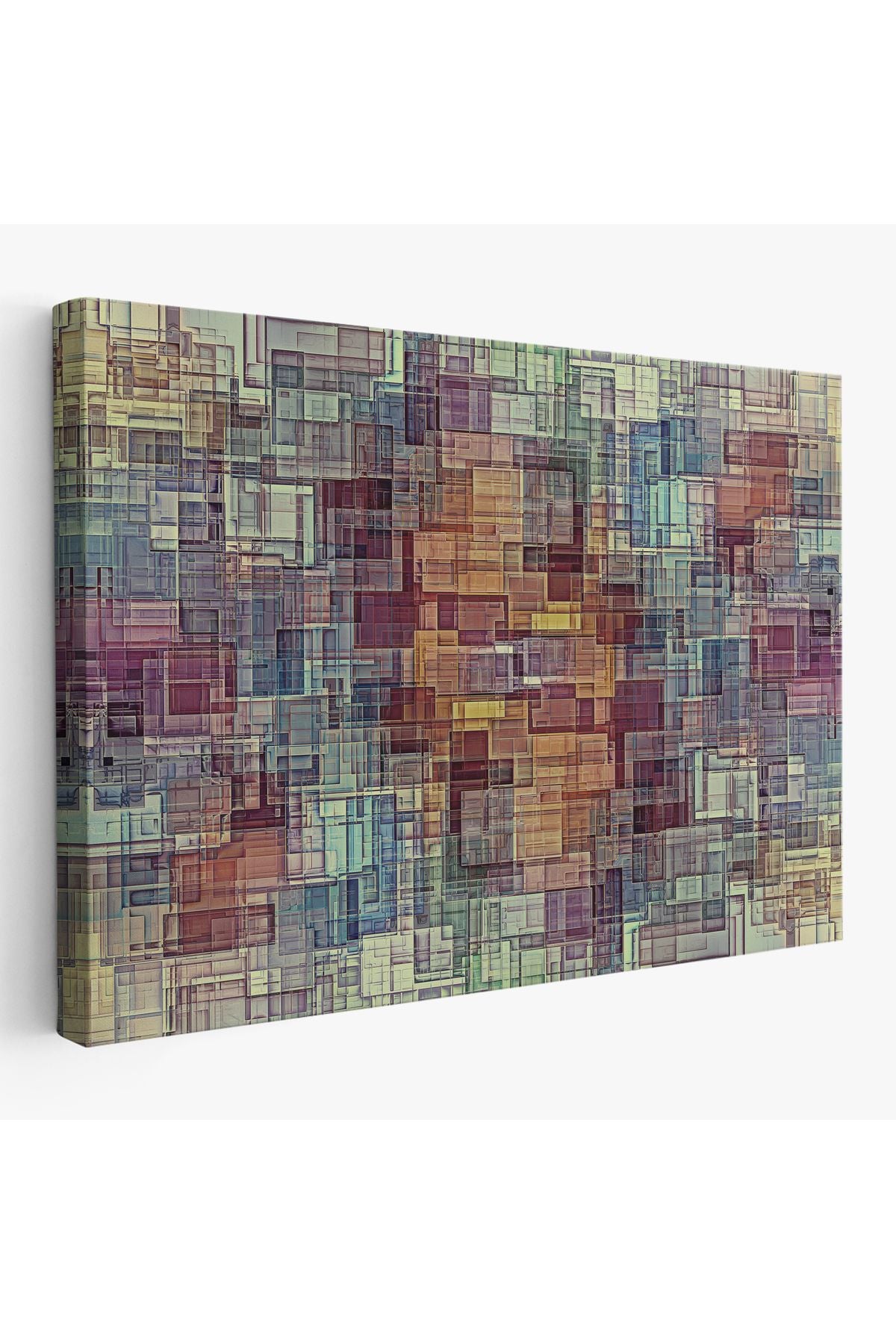 Soyut Yağlıboya Görünüm Dekoratif Kanvas Tablo-3446