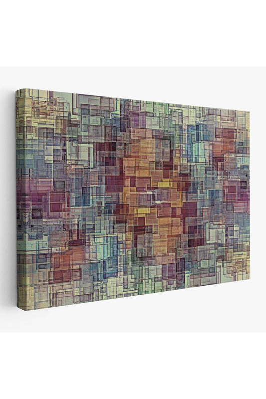 Soyut Yağlıboya Görünüm Dekoratif Kanvas Tablo-3446