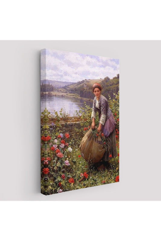Kanvas Tablo, Duvar Dekoru, Bahçıvan Kadın ve Çim Biçmesi 6161 BUNGKNV