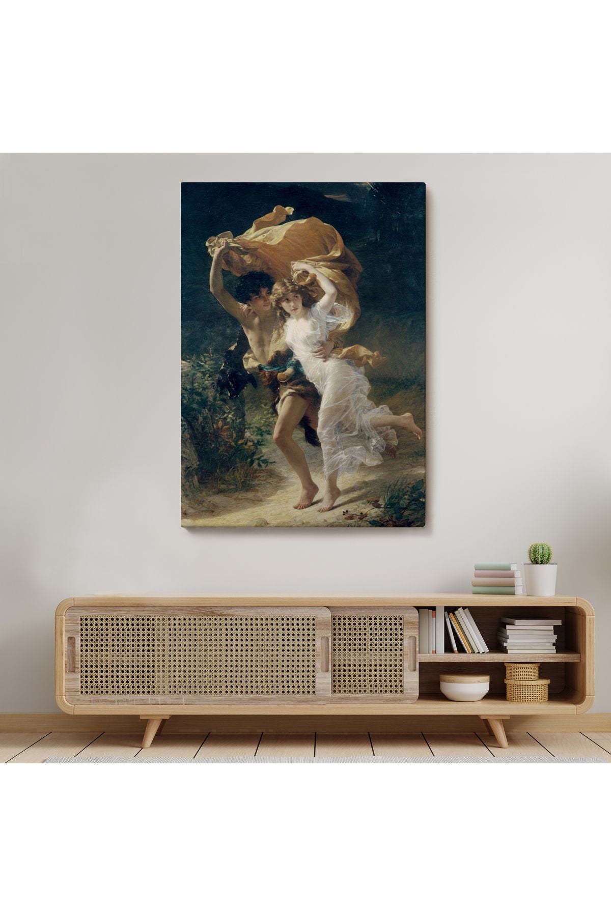 Dekoratif Kanvas Tablo, Duvar Tablosu-Fırtına Eseri Pierre Auguste Cot 6476