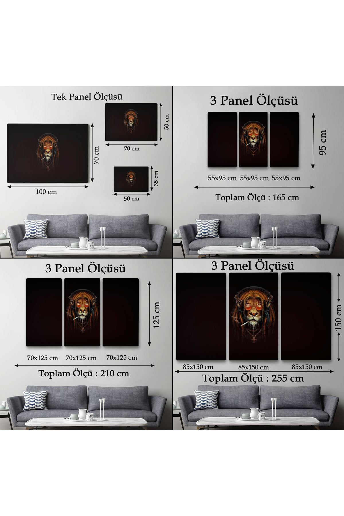 Dekoratif Kanvas Tablo-Amerikan Futbolu Soccer Duvar Tablosu 5391