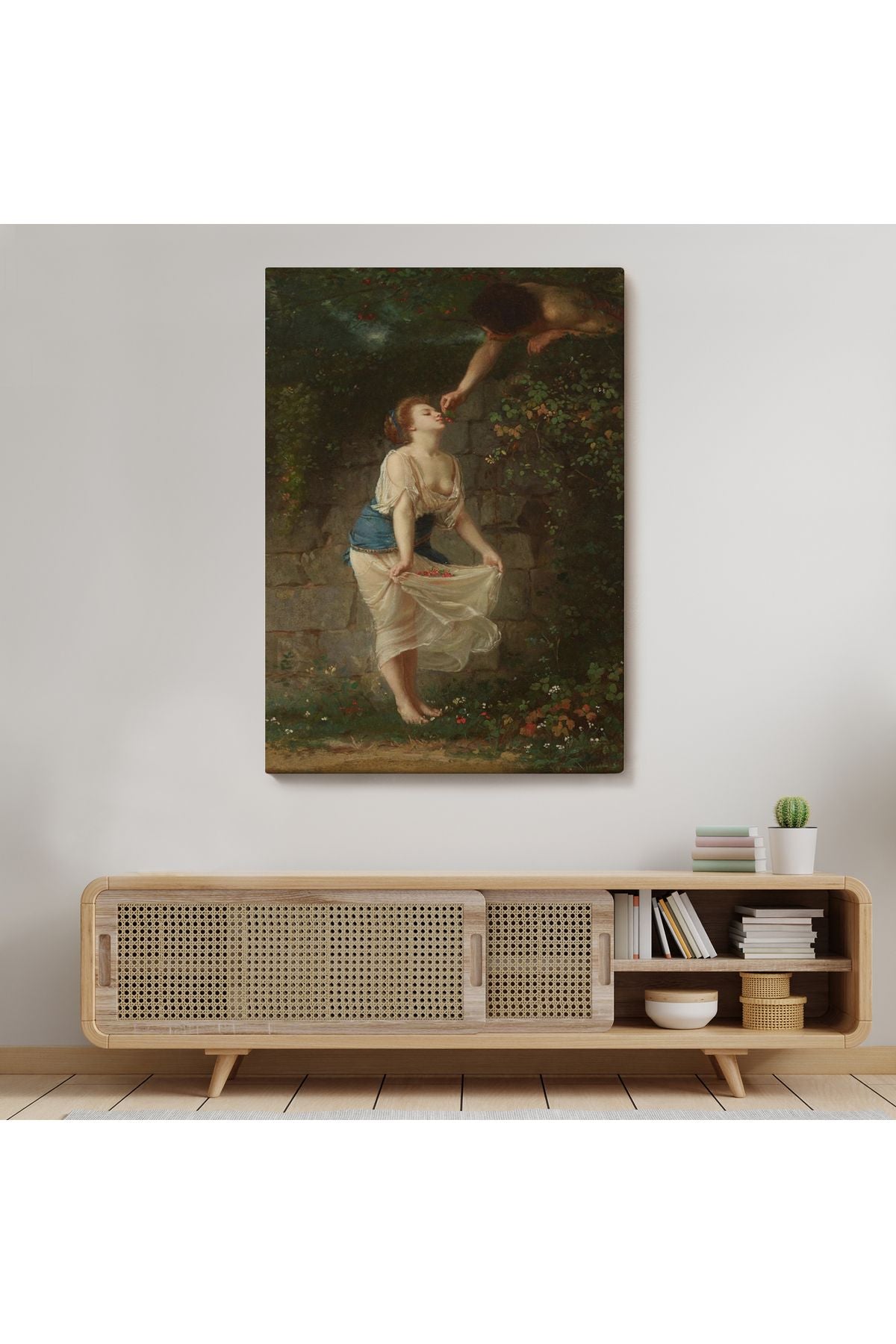 Kiraz Toplayan Sevgililer Duvar Tablosu-6255