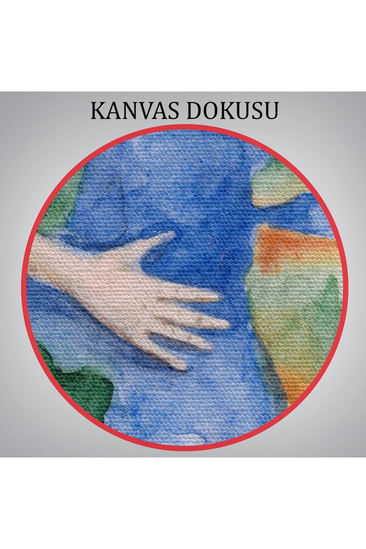 Dünyayı Kucaklayan Melek Duvar Tablosu-6000