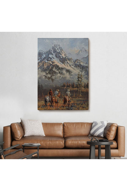 HG Amerikalı Kovboylar Dekoratif Duvar Tablosu-6149