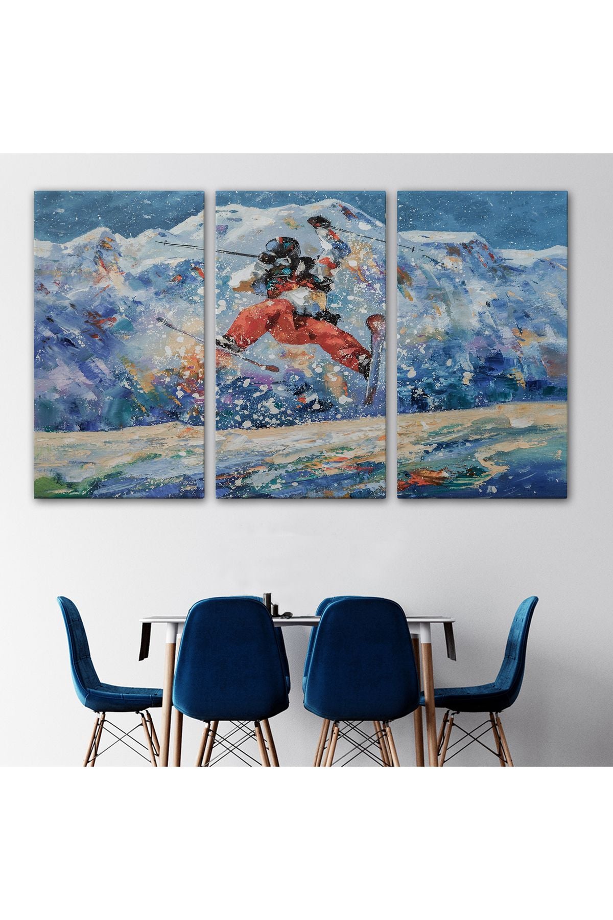 Serbest Stil Kayan Kayakçı Duvar Tablosu-3482