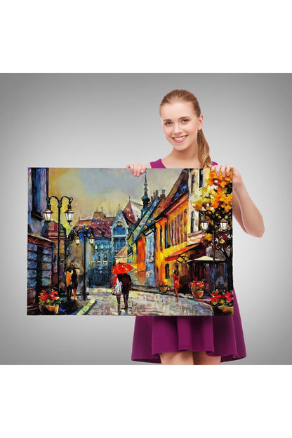 Kiev Ukrayna Sokak Manzarası Duvar Tablosu-1213