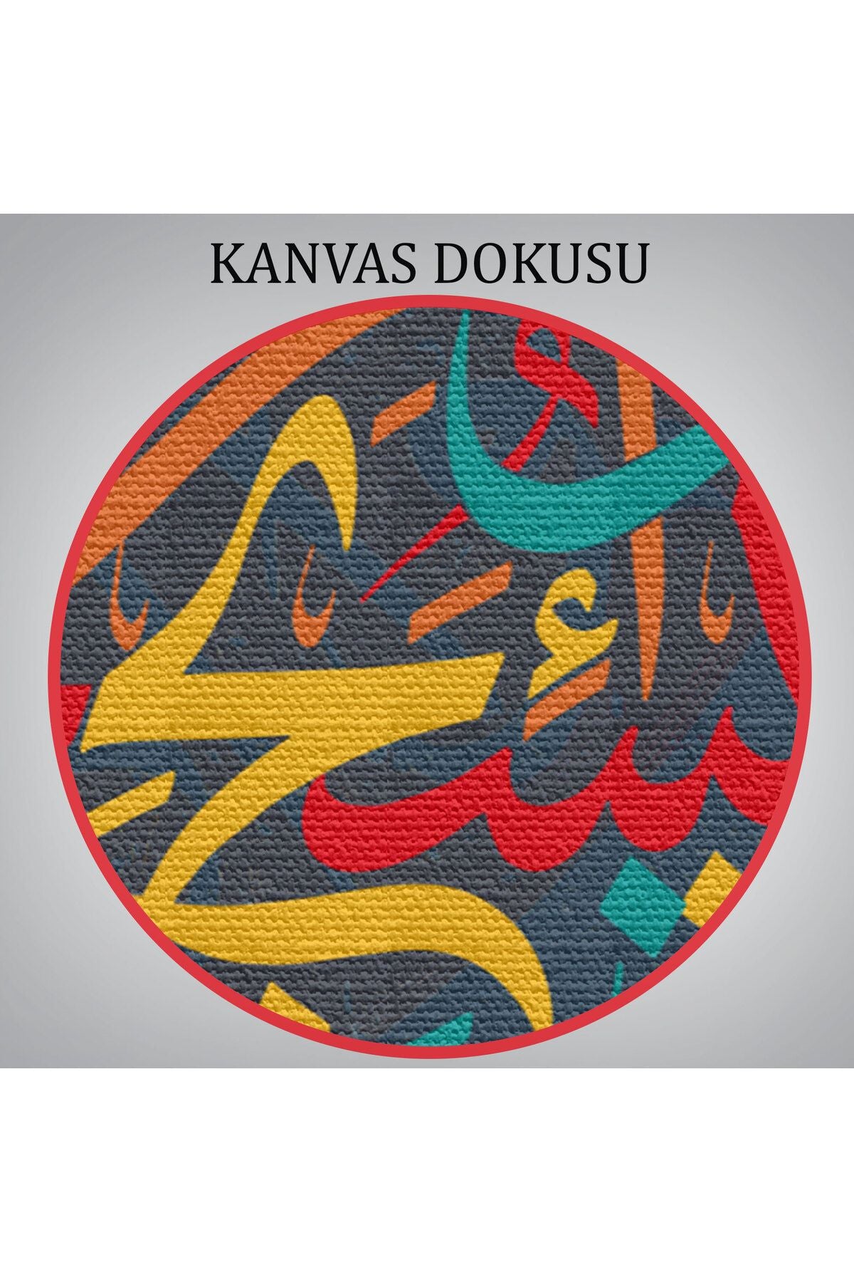 Yedi Gök Yer ve Bunların İçindekiler O'nu Tesbih Eder (İsra Süresi 44 ayet) Yazılı Kanvas Tablo-3298