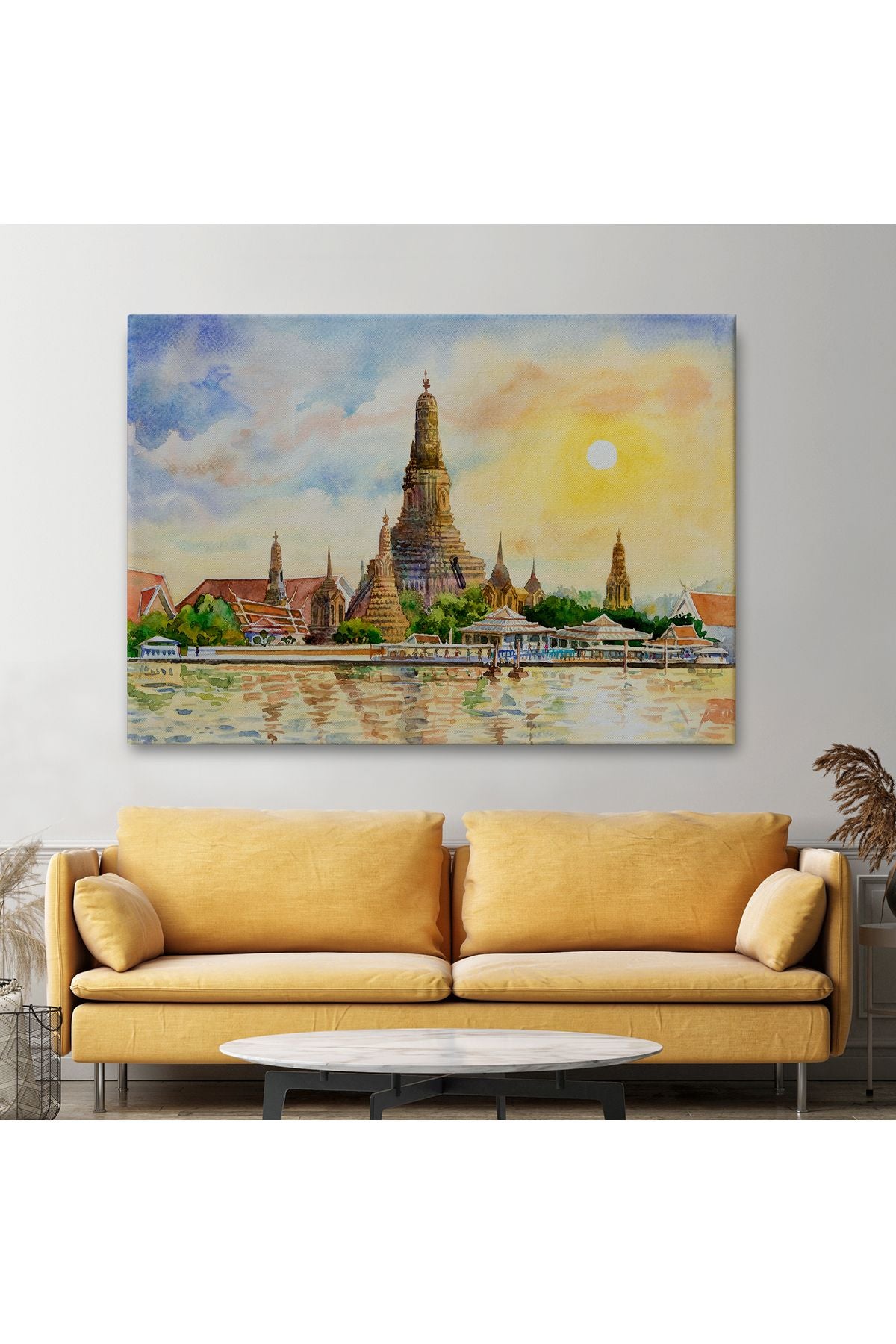 Wat Arun Tapınağı Tayland Bangkok Dekoratif Kanvas Tablo-3622