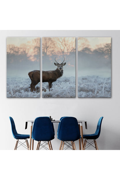 Kanvas Tablo, Duvar Dekoru, Geyik, Hayvan Temalı 1166 BUNGKNV