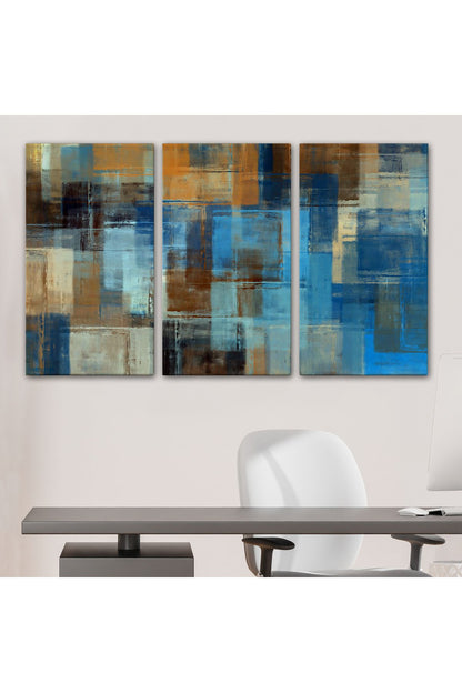 Soyut Yağlıboya Görünüm Dekoratif Kanvas Duvar Tablosu-3449