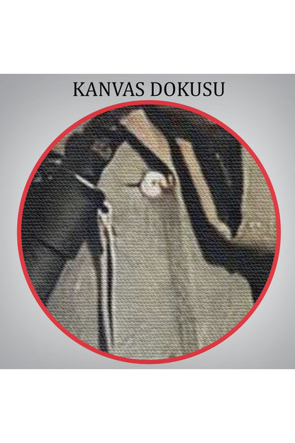 Atatürk Portre Tablosu Mustafa Kemal Atatürk Dikdörtgen Dekoratif Kanvas Tablo-FG-131