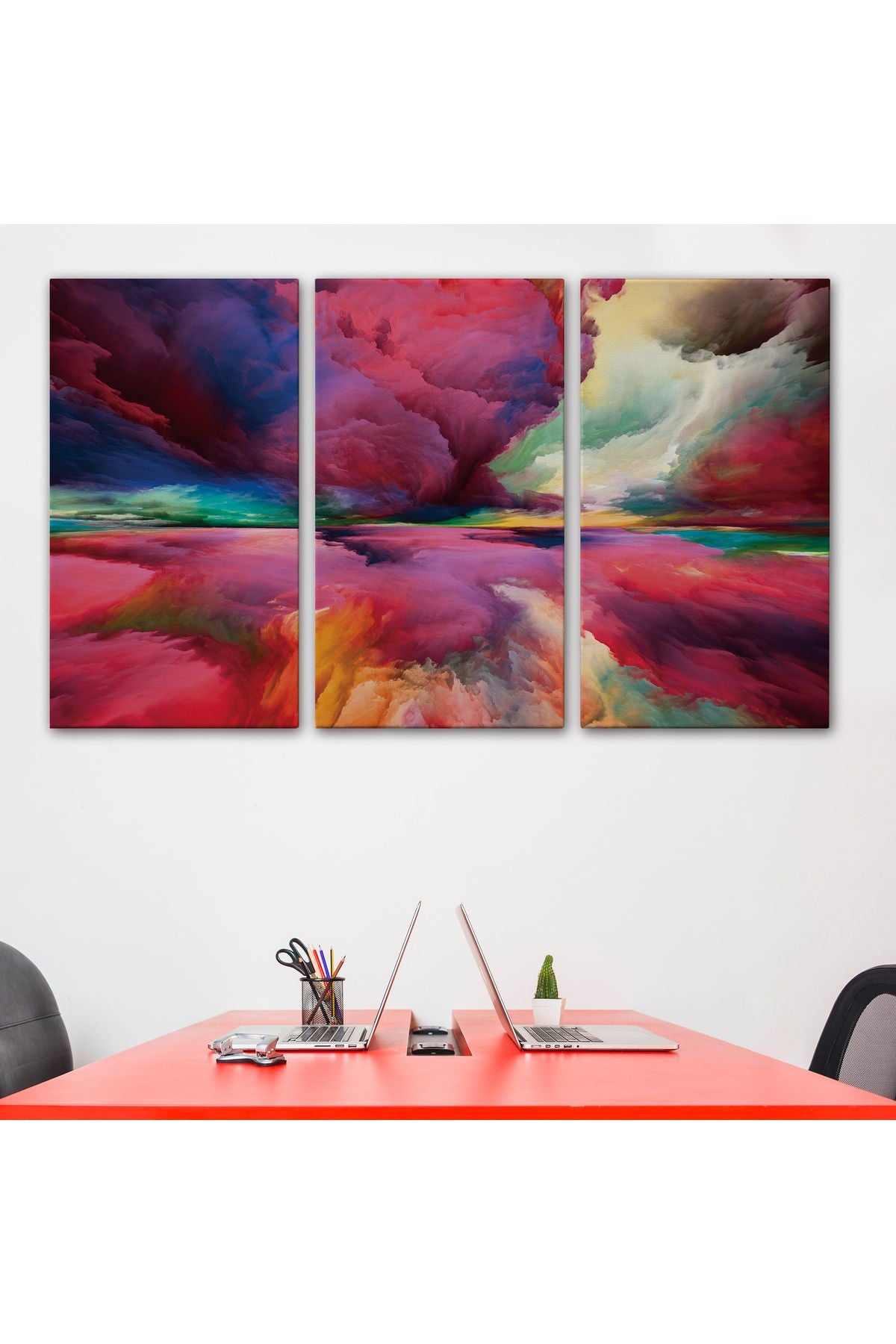 Hayal Gücü Bulutları Dekoratif Kanvas Duvar Tablosu-3721