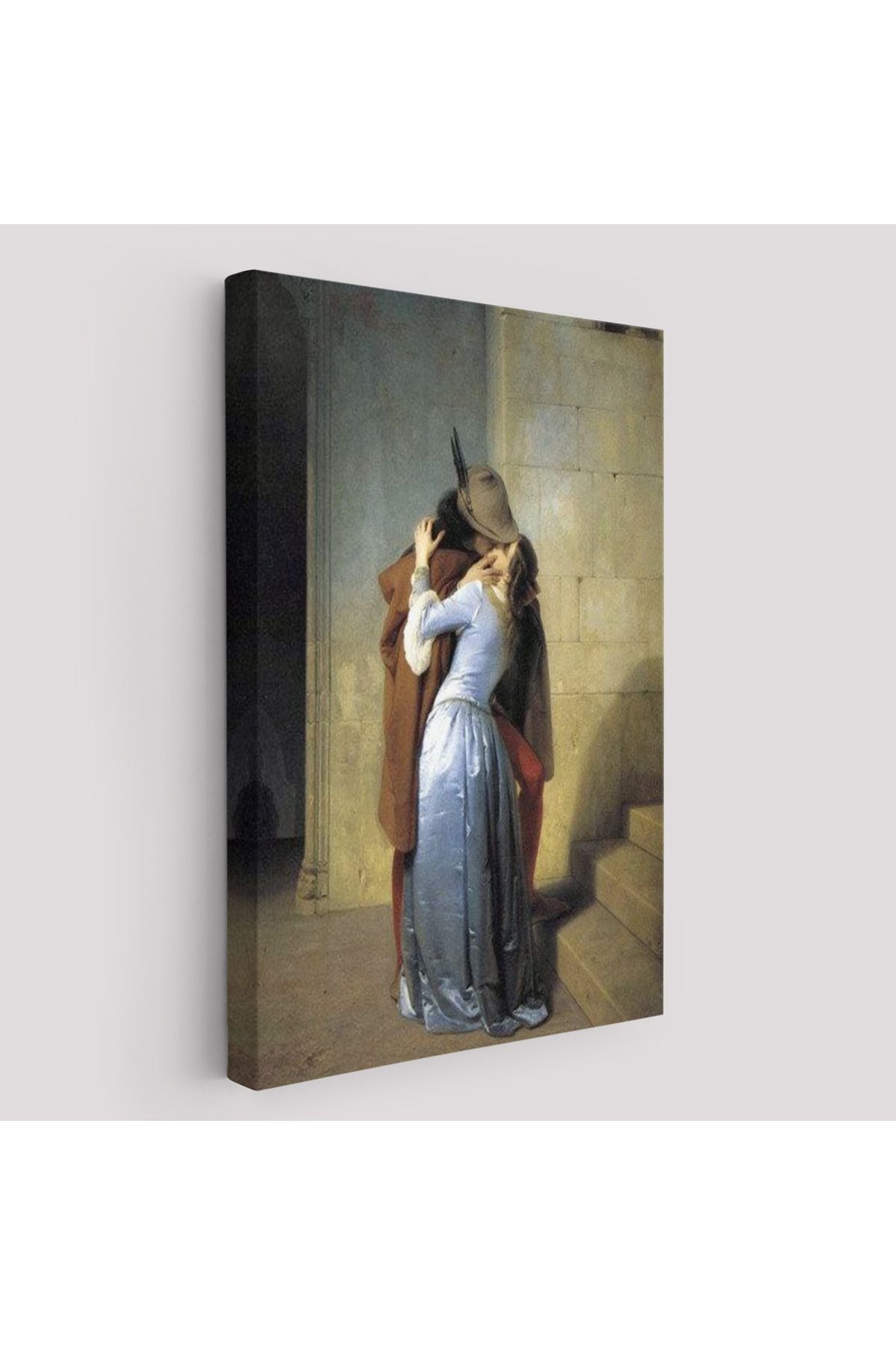 Dekoratif Duvar Tablosu-Öpücük Eseri Francesco Hayez Kanvas Tablo 6076