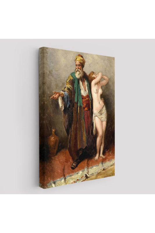 SZ KVS1-Dekoratif Duvar Tablosu-Çıplak Arap Cariye Kanvas Tablo 6136