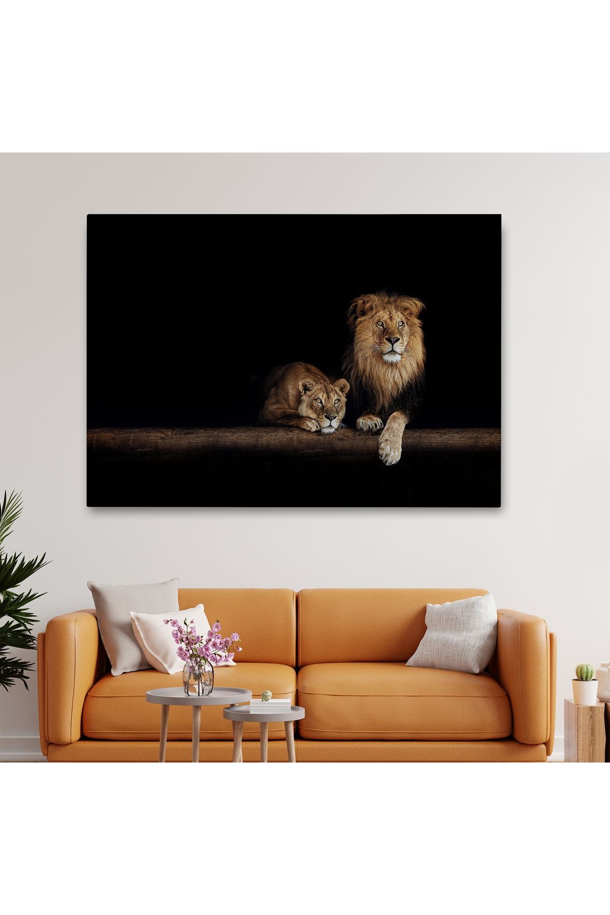 Aslanlar Dekoratif Kanvas Tablo 1151