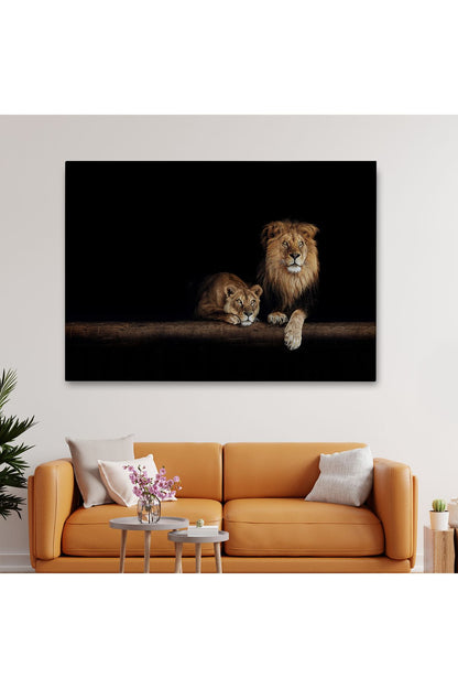 Aslanlar Dekoratif Kanvas Tablo 1151