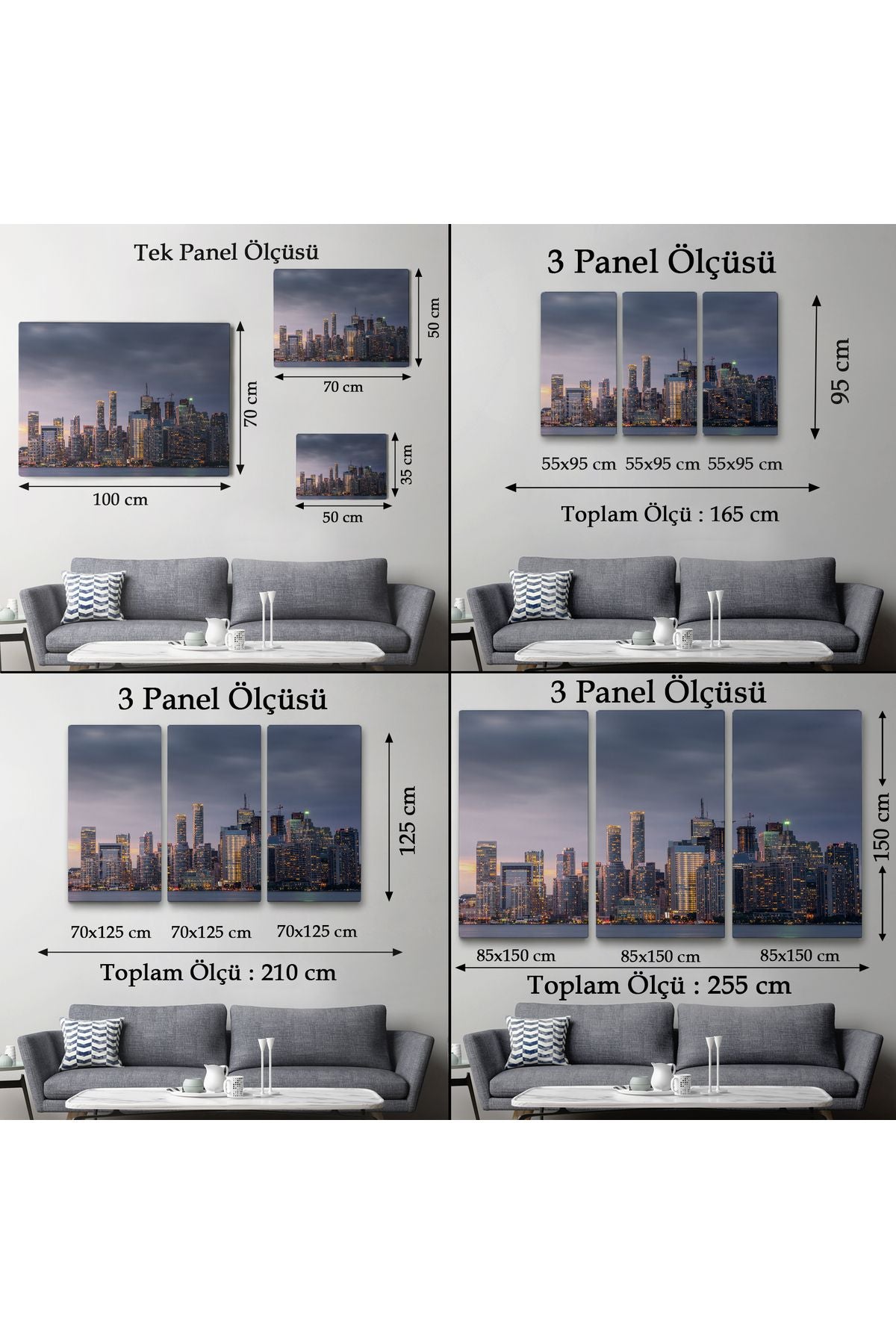 Kanada Toronto Manzarası Kanvas Tablo-5080