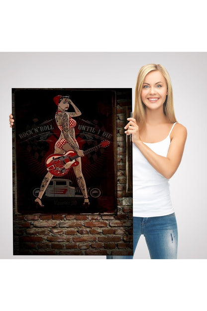 Müzisyen Kadın Dekoratif Duvar Tablosu-6496