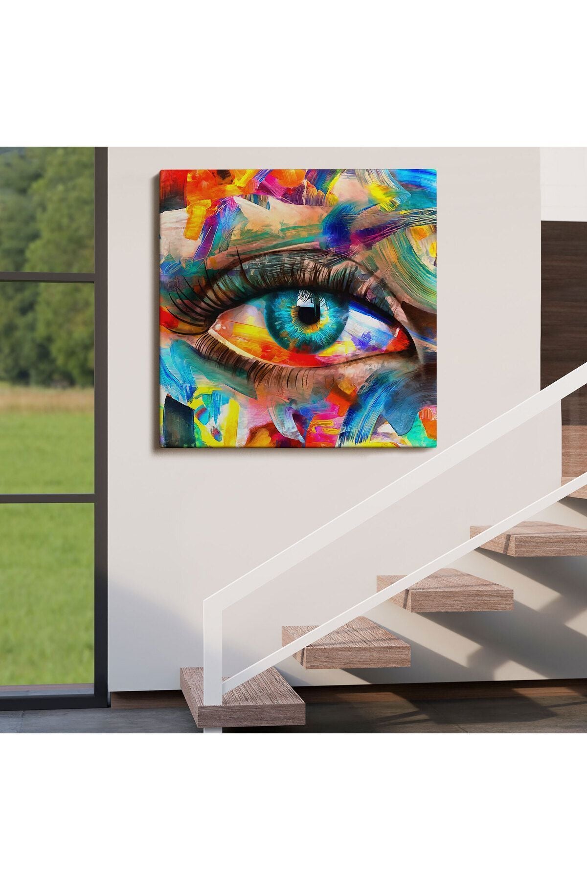 Gözün Kavramsal Soyut Kanvas Tablo-5910