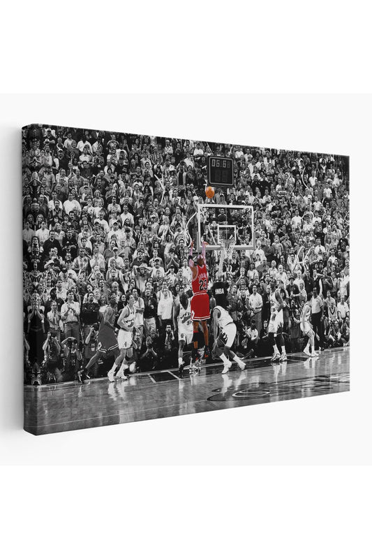 Michael Jordan Maç Sonu Şutu Kanvas Tablo, Chicago Bulls Nba-5088