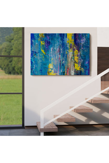 Soyut Yağlıboya Görünüm Dekoratif Kanvas Duvar Tablosu-3717