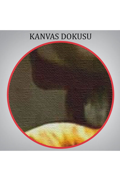 Siyah Kadın Baskılı Afrikalı Kadın Kanvas Duvar Tablosu-5264