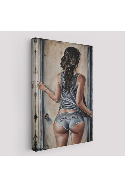 Sexi Popolu Kadın Dekoratif Duvar Tablosu-6120