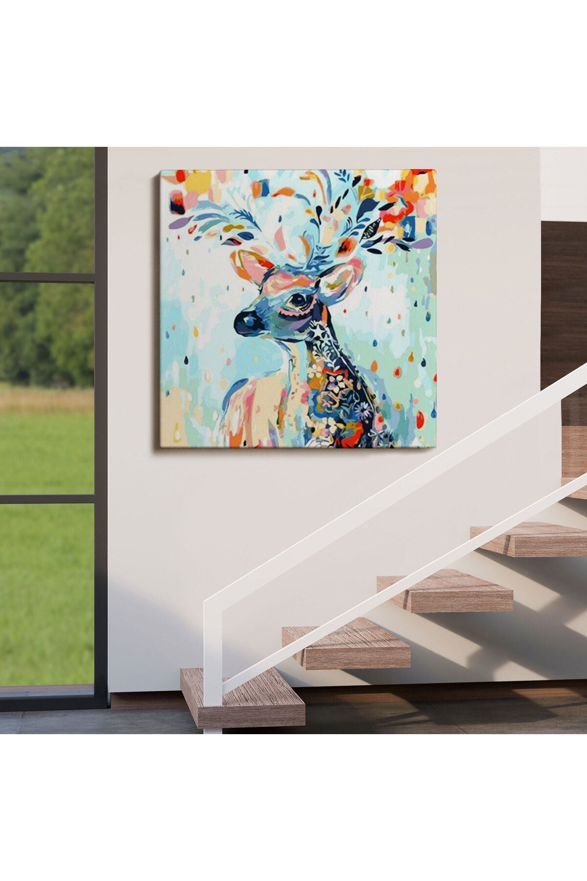 Renkli Ceylan Kanvas Tablo-5876