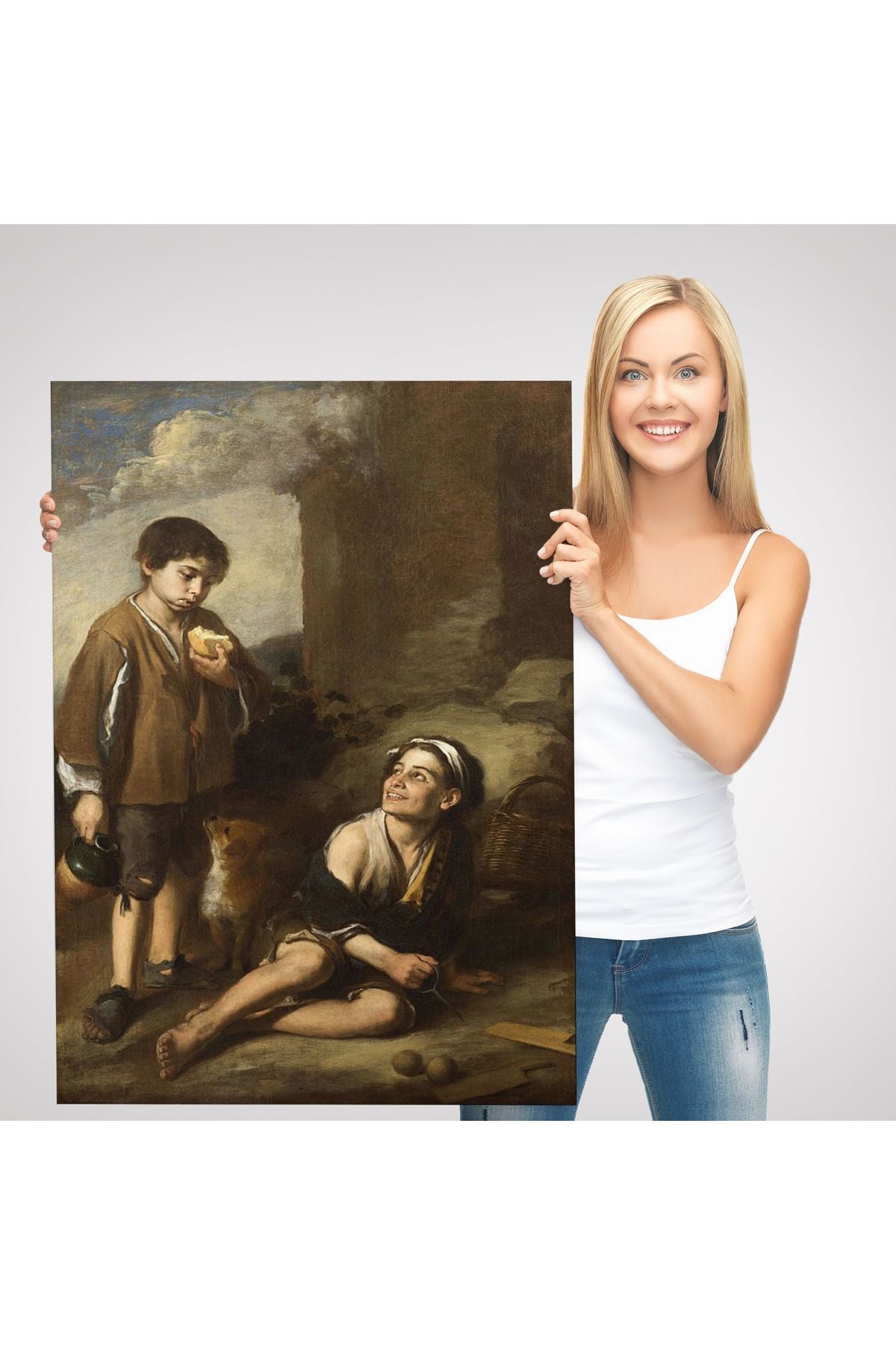 Bartolomé Esteban Murillo'nun Argolla Oyununa Davet Tablosu-6290