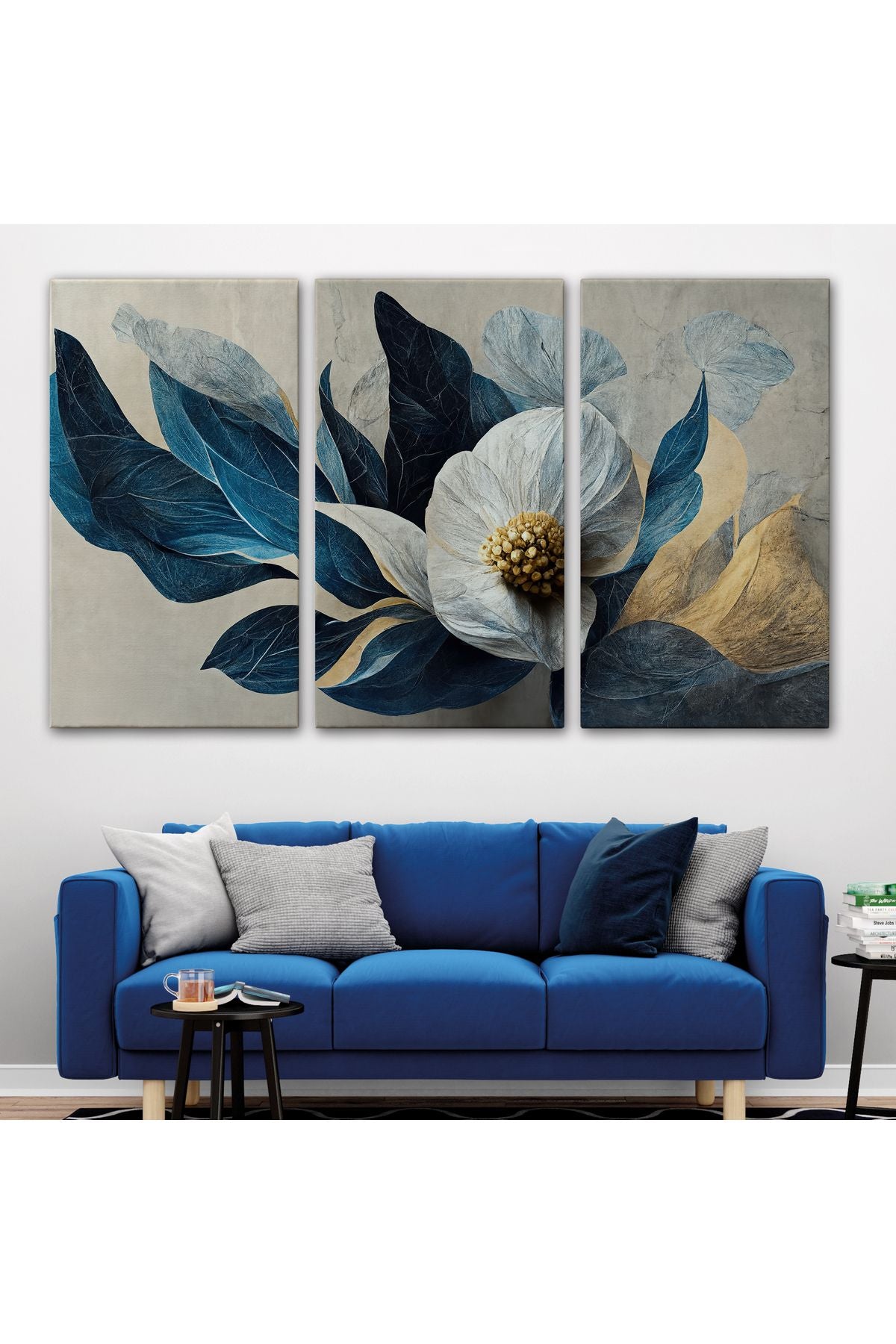 Dekoratif Çiçek Duvar Tablosu-3707