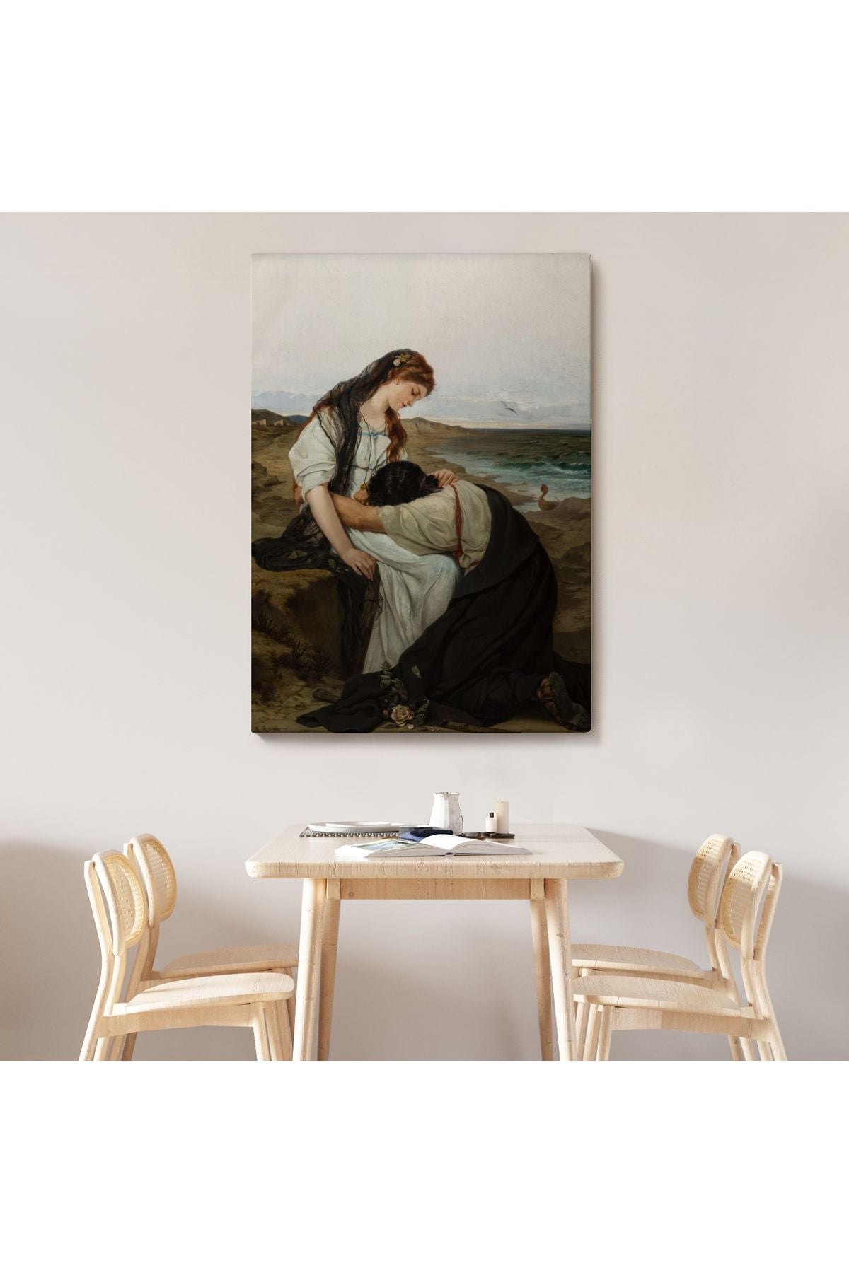 Hanus Knöchel'in Deniz Kıyısında İsimli Eseri Tablosu, On the Seashore -6180