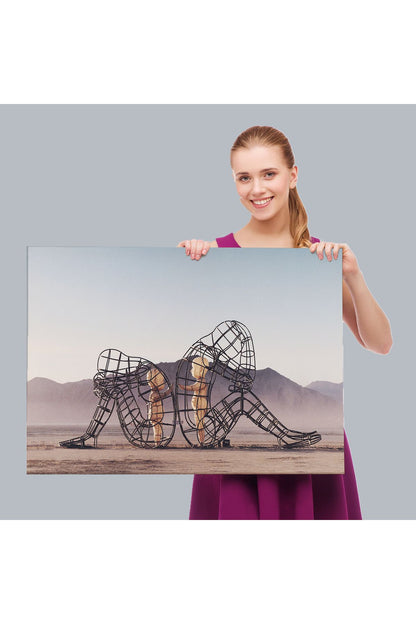 Ejderhanın Kaşındaki Savaşçı Kanvas Tablo-5084