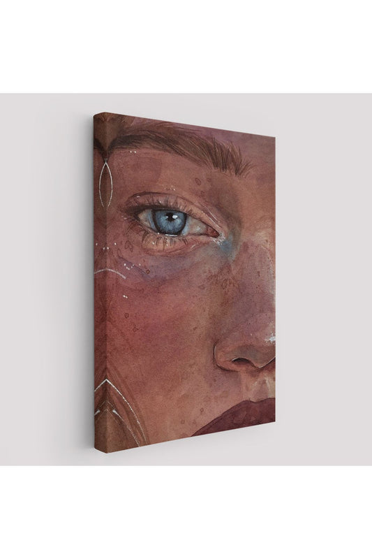 Mavi Gözlü Kız Dekoratif Duvar Tablosu-6335