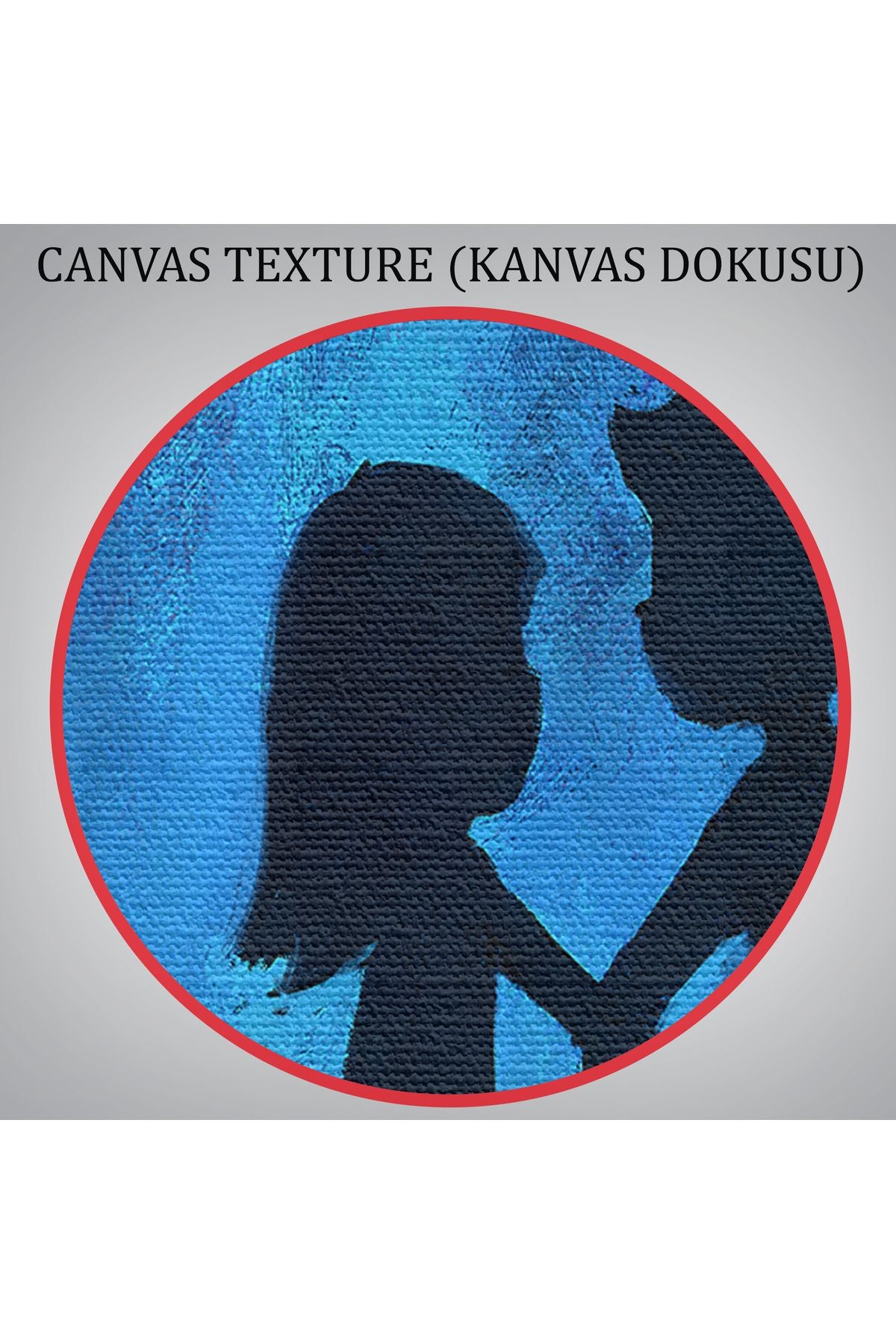 Ay Işığındakı Küçük Aşıklar Dekoratif Duvar Tablosu-3486