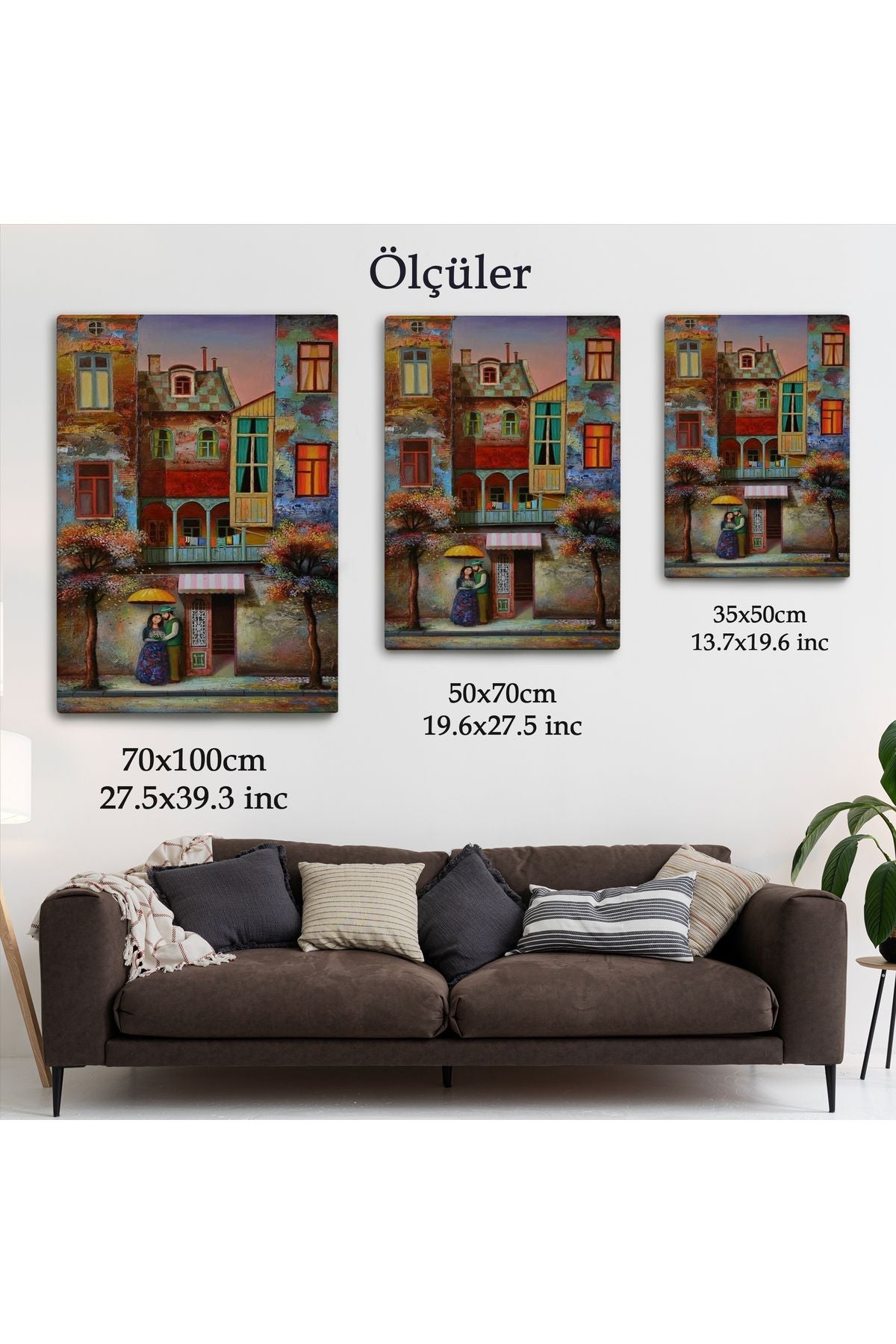 Aşık Çift Kanvas Duvar Tablosu-6179