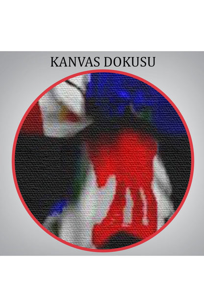 Amerika Bayrağı ve Kurukafa Dekoratif Duvar Tablosu-6356