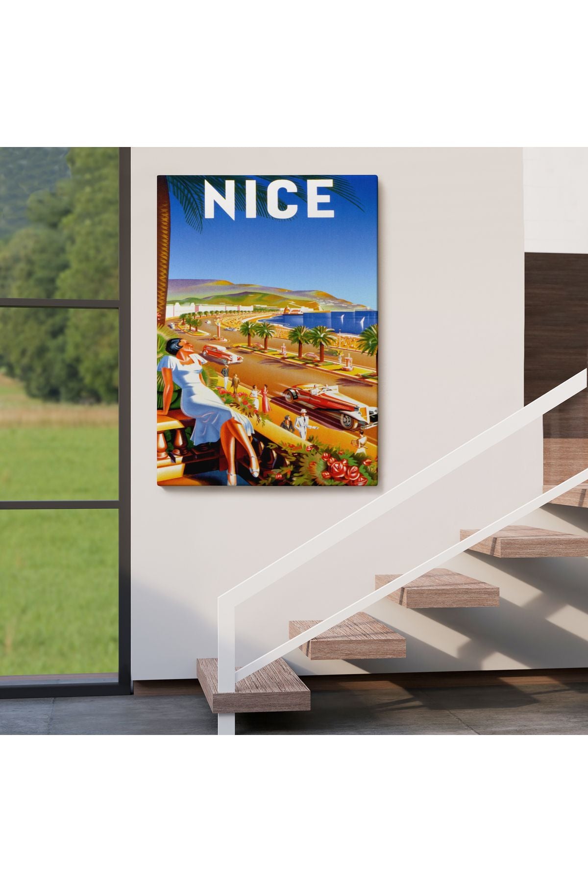 Nice Sahil Yolu Duvar Tablosu-6440