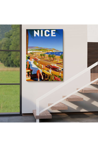 Nice Sahil Yolu Duvar Tablosu-6440