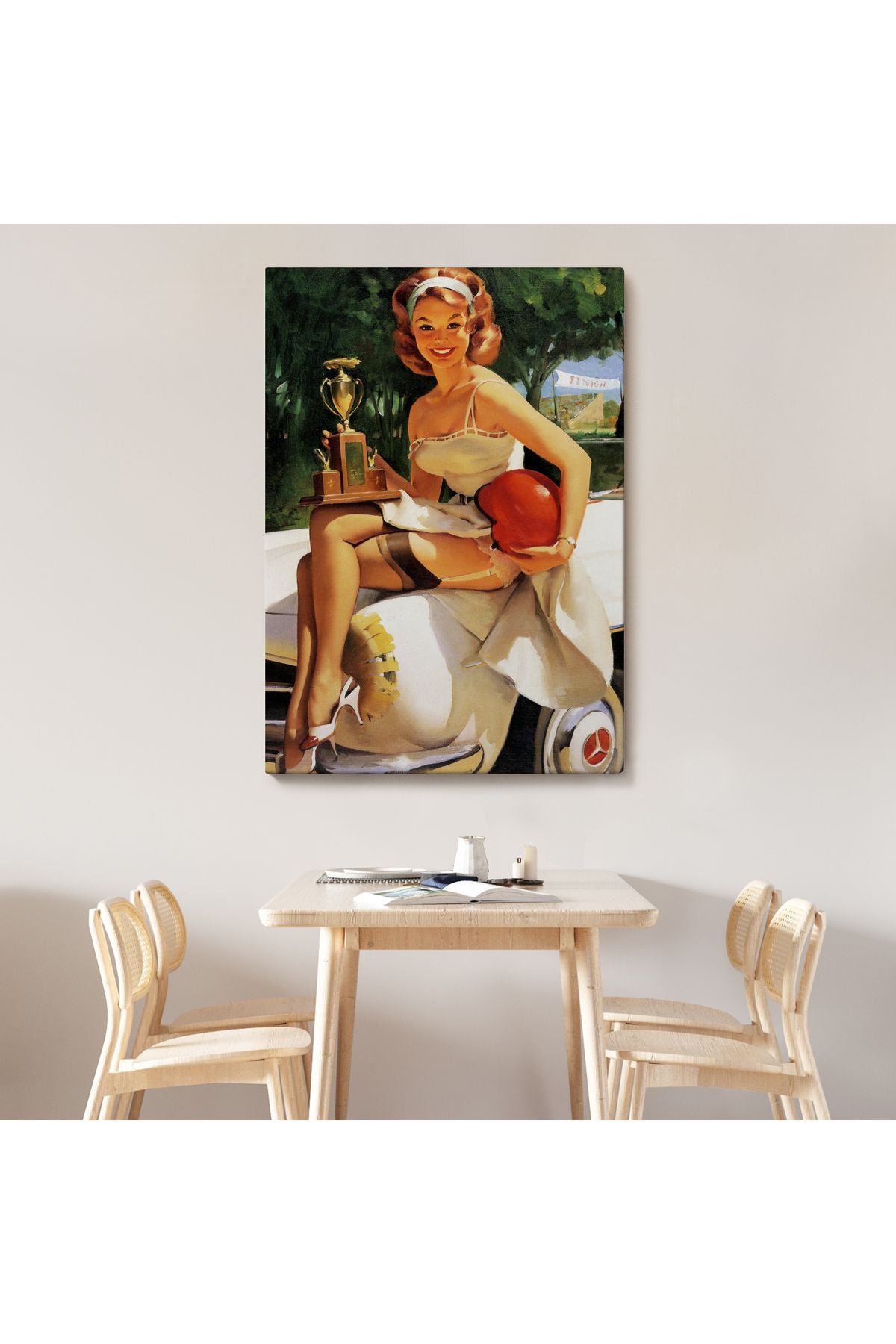 Kupa Kızı Kazanan Kız Tablosu - Trophy Girl A Winner-6456